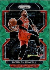 2021-22 Panini Prizm #119 Norman Powell Choice Green #/8 Portland Trail Blazers