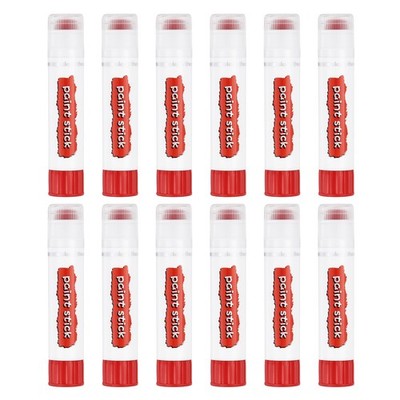 Ölpastelle 12 Pastellstifte aus Kunststäbchen, rot (16x80mm)