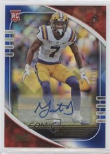 2020 Panini Absolute Rookie Signatures Blue Diamonds 3/50 Grant Delpit Auto 1u6