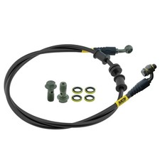 Motorcycle Hydraulic Brake Oil Hose - 28 90 Degree M10 Braided Steel Brake Cl...