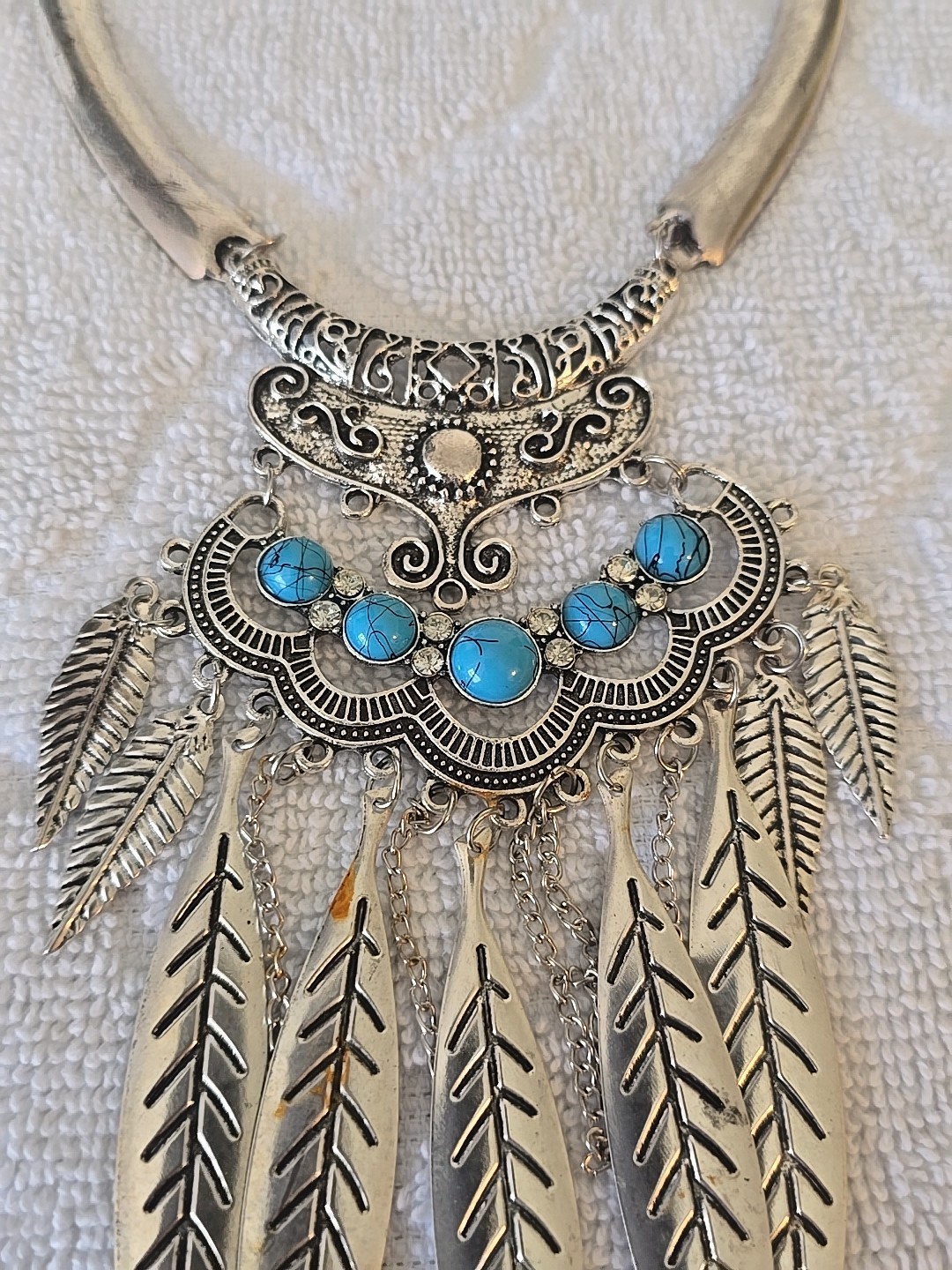 Statement Assemblage Necklace, Boho Chic South We… - image 5