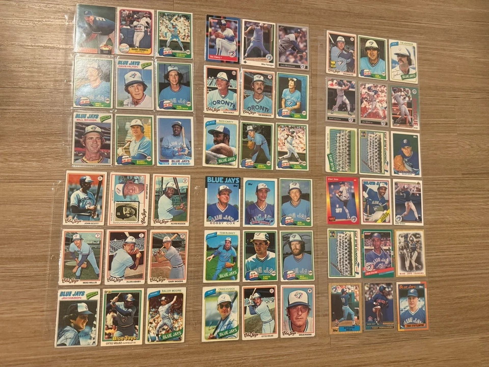 Lote de tarjetas de béisbol Toronto Blue Jays de colección-modernas con estrellas y números de equipo Foto 2 de 4