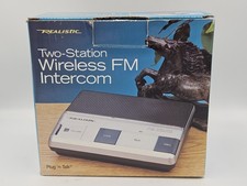 Realistic Two Station Plug and Talk Wireless FM Intercom #43-224