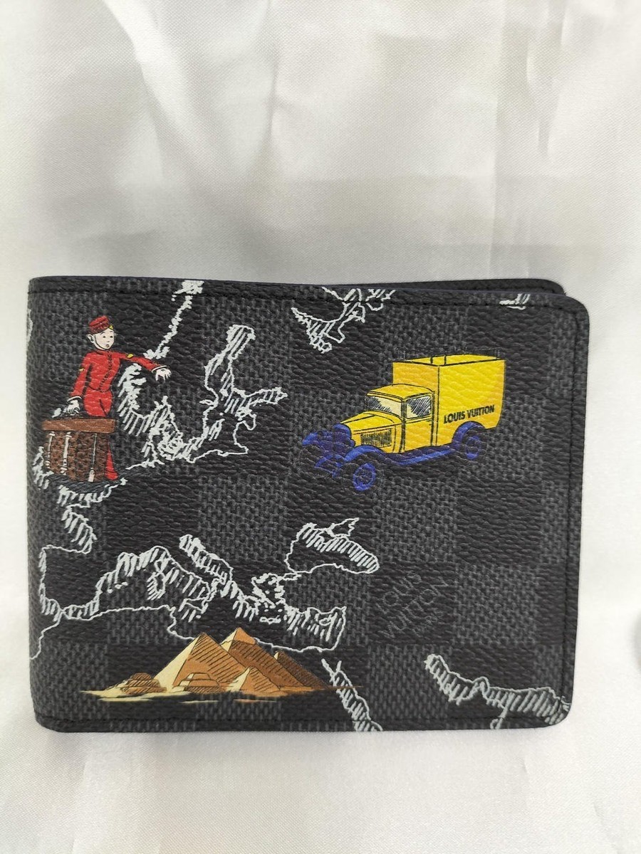 Auth Louis Vuitton Damier Map Groom Wallet Unused N60281 | eBay