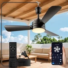 28" Gazebo Fan with Light,Plug in Ceiling Fan Light,Outdoor Ceiling Fan with ...