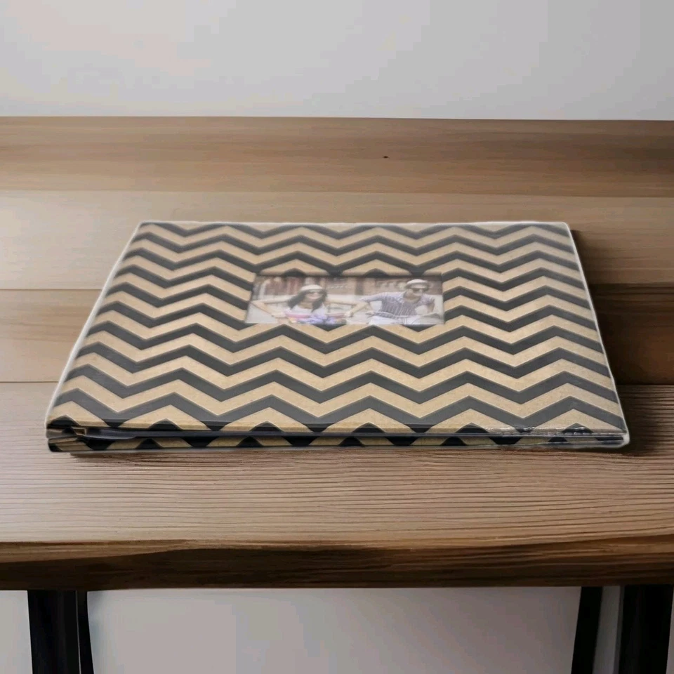 20 Page Top Load 12"x12" Scrapbook Photo Album "Brown and Black Squiggle Lines " - Image 4 of 4