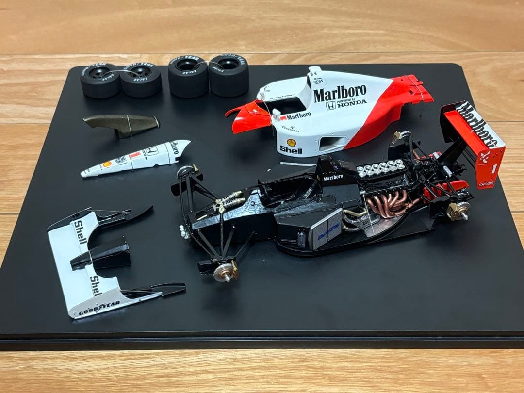 Model Factory Hiro 1/20 McLaren Honda MP4/6 Japan GP finished product #01fa64