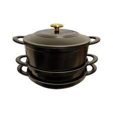 Tramontina 4 Piece Stackable Enamel Cast Iron...