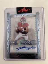 2022 Leaf Trinity Bryce Young Clear Auto Emerald Foil #11/25