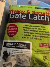 LokkLatch Deluxe Series 3 Gate Latch LLD3KA Privacy and Security Key Lockable