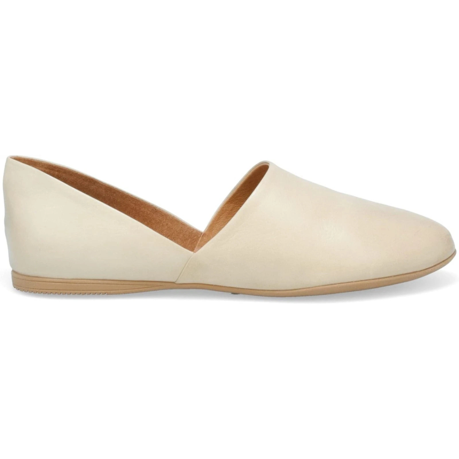 Miz Mooz Kimmy Flats Women's US 10.5-11 Ivory Leather Almond Toe Slip-On RG274