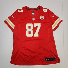 Nike On field NFL jersey Travis Kelce #87 Lamar Hunt patch official Large red