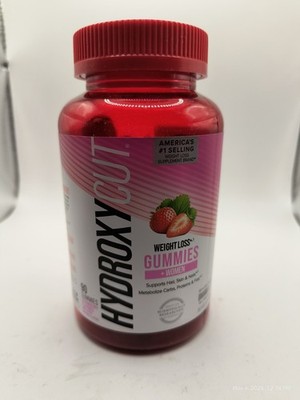 Hydroxycut Women+ Weight Loss 90ct Gummies Strawberry Biotin Nail Hair Exp 6/26+