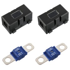 100 Amp AMI/Midi Fuse Holders and High Current Bolt-on Midi Fuses 100A for Ca...
