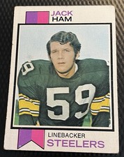 1973 Topps Jack Ham Steelers Mid-Grade Rookie Card #115 No Creases, Corners Soft. rookie card picture