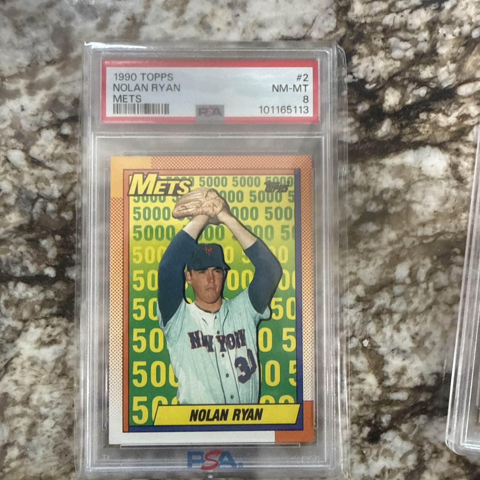 Lot Of 1990 Topps Nolan Ryan PSA Graded  view 3