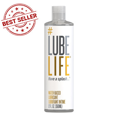 LubeLife Water-Based Lube   Personal Lubricant for Men, 12 Fl Oz (Pack of 1) 