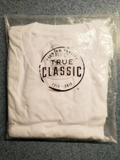 NEW True Classic - Crew Neck - TCT4000 White Size Large (L) TCT4000WHITEL