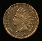 1907 Indian Head Cent 1C RAW Uncirculated MS Red-Brown Luster (#SLC00464) — photo 1