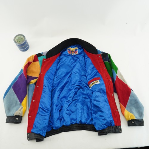 Chaqueta Jeff Hamilton RARA 8XL Equipo NBA Logo Parche Forro Azul De Colección - Imagen 8 de 23