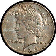1935-S Peace Dollar XF