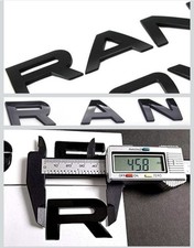 2 x Range Rover Bonnet & Boot Gloss Black Badge GENUINE Sizing With Stencil