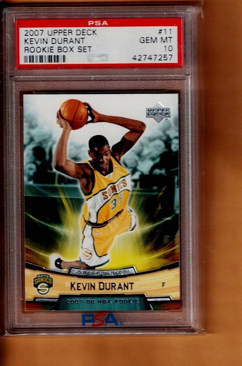Kevin Durant Basketball Grade 10 Rookie Sports Trading Cards