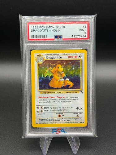 Dragonite (Unlimited) graded PSA 9 for sale on eBay