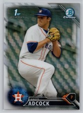 2016 Bowman Draft #BDC-49 Brett Adcock Chrome Refractor Houston Astros