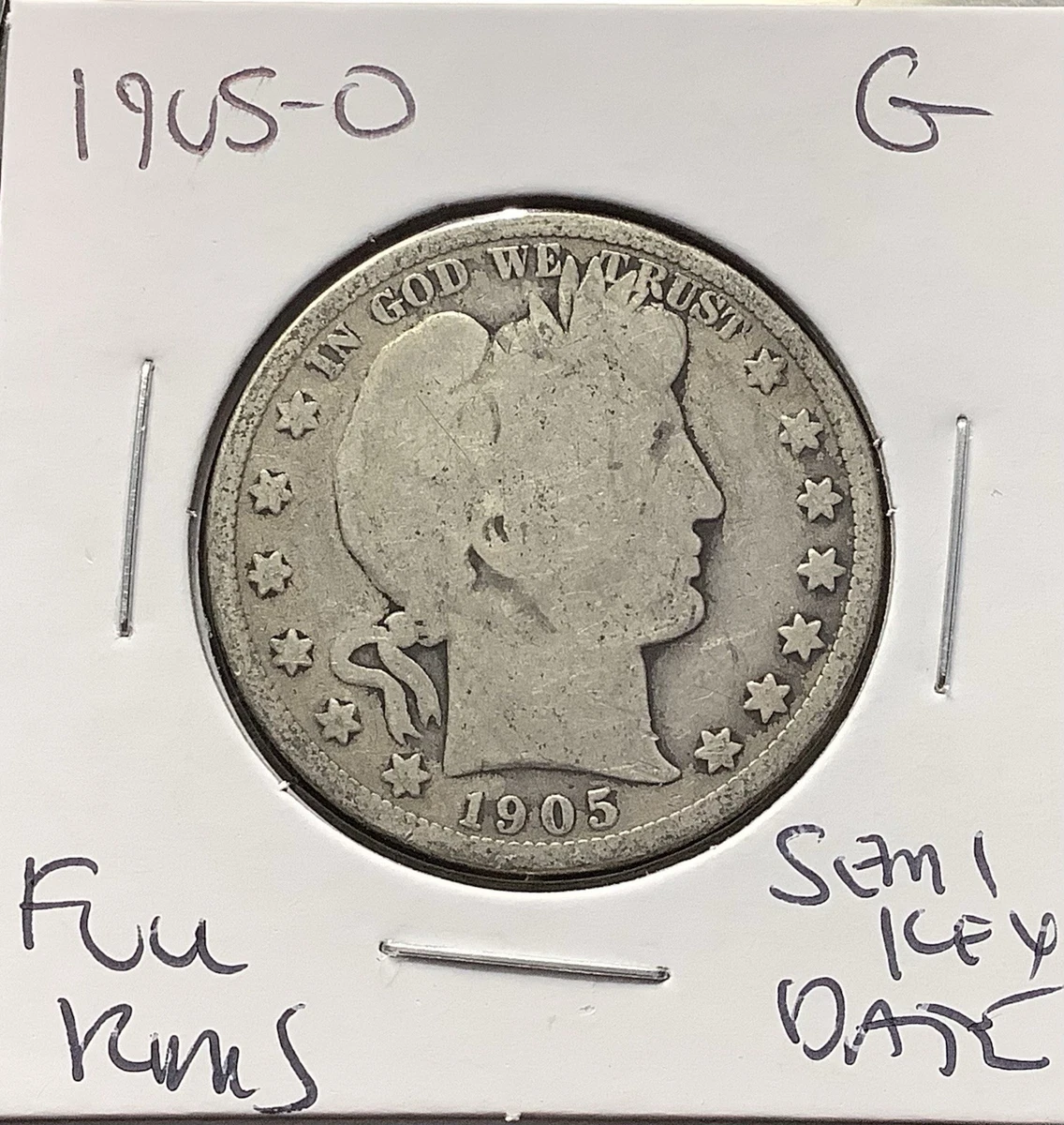 1905 Year Barber Half Dollars (1892-1915) for sale | eBay