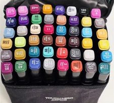 Touch Migo 48-Piece Dual Tip Alcohol Art Marker Set