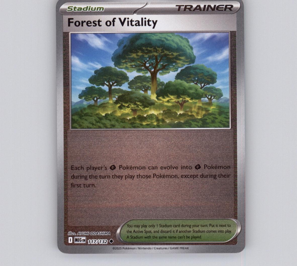 Forest of Vitality 117/132 Reverse Holo UC Mega Evolution NM Pokemon