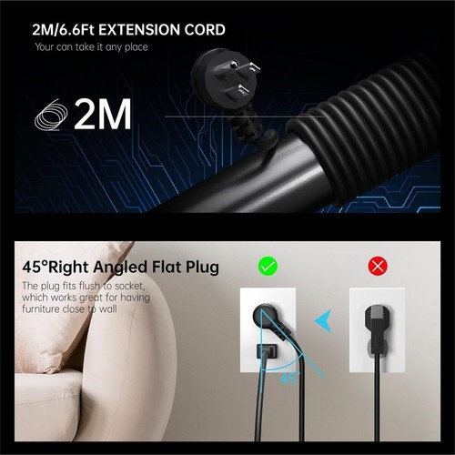 Power Strip Tower Surge Protector 8‑Outlet 3 USB‑A USB‑C Charging Station - NIB - Picture 5 of 9
