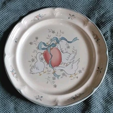 International China Company Marmalade Geese 12.5" Stoneware Chop Plate Vtg #8868