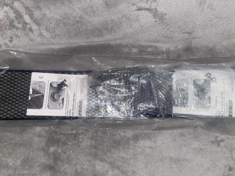 Grillcraft For 2002 2004 Acura RSX. Black Complete Lower 3 Piece Set. BRAND NEW! - Image 4 of 4