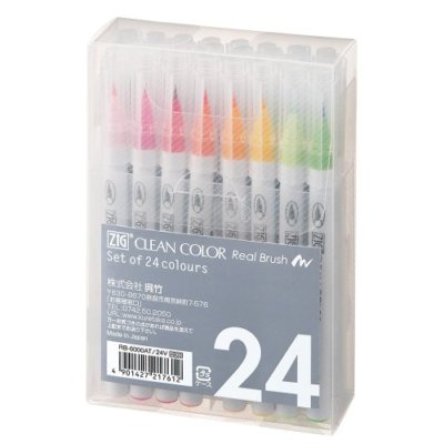 ZIG Kuretake Clean Color Real Brush 6-set | Voor Crea