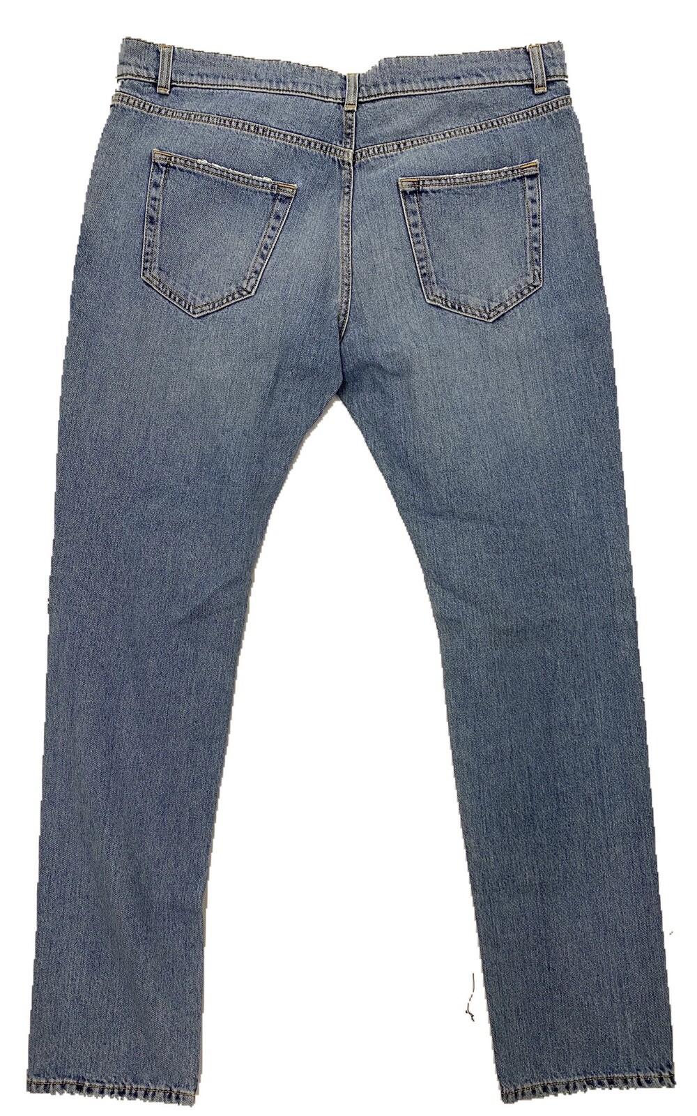 Jeans Saint Laurent blu skinny vita bassa taglia 33 Made in Italy