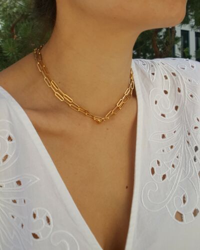 Kette, Silber 925, 18 Karat vergoldet, 80 cm lang. - Bild 3 von 5