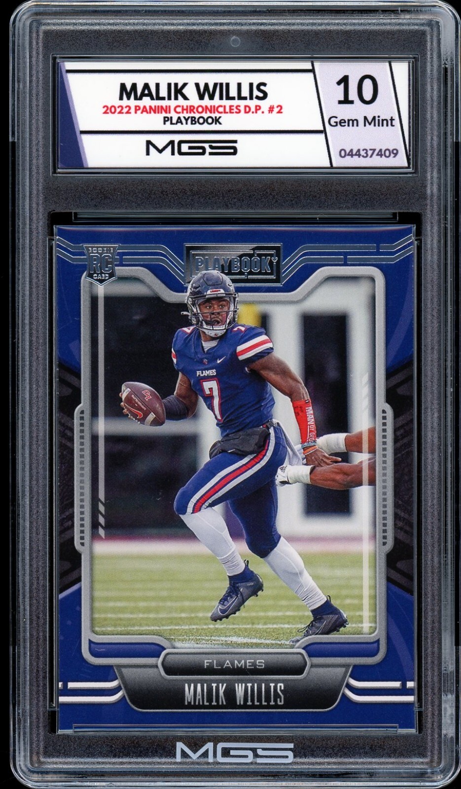 2022 Panini Playbook #2 Malik Willis MGS GRADED 10 GEM MINT ROOKIE RC TITANS