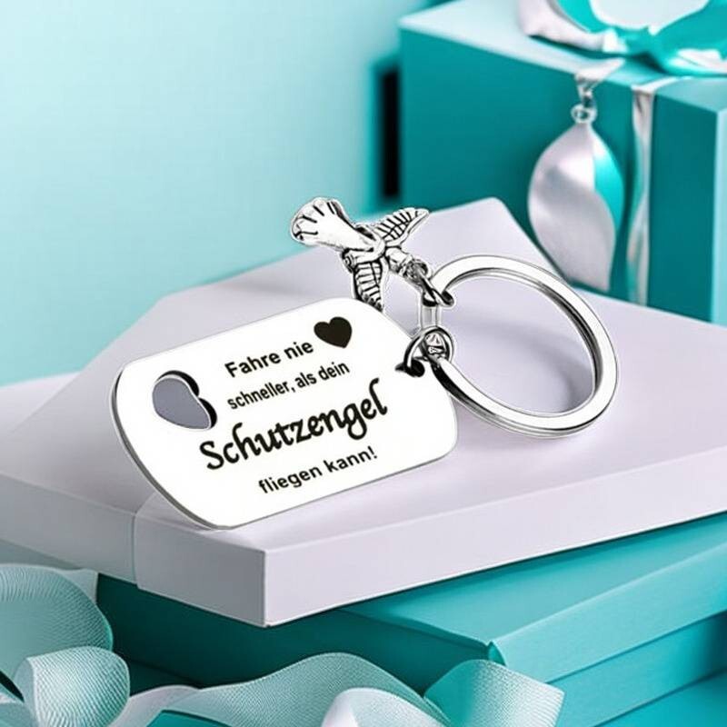 Schutzengel Auto Anhänger - Glücksbringer Für Rückspiegel Mit Geschenkverpackung