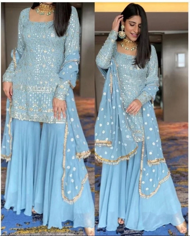 Sharara Suits For Girls - Buy Latest Designer Sharara Suit Online 2024