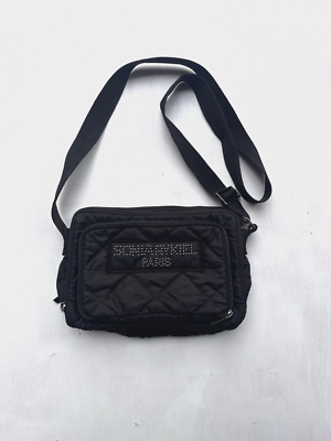 Sonia Rykiel SACS Crossbody Multi Section Quilted Bag Bejeweled