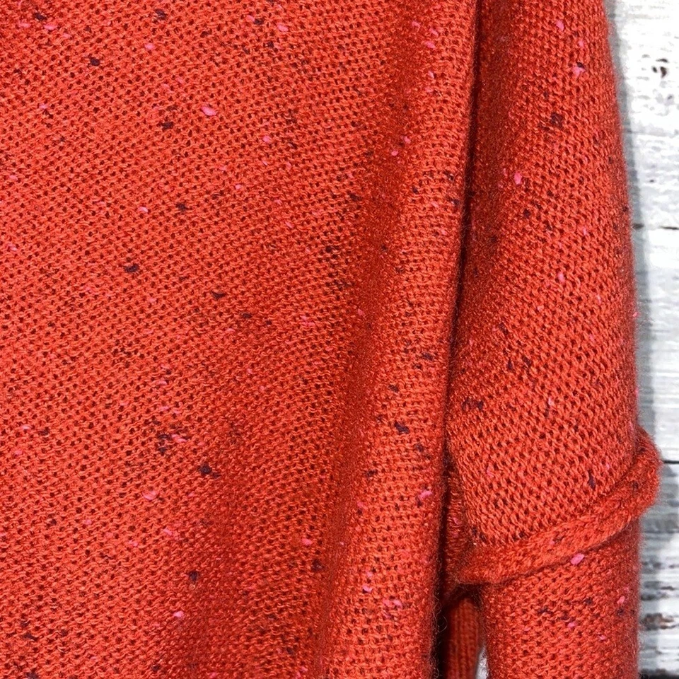 Suéter Rachel Rachel Roy Talla Pequeña Capucha Cuello Tejido Mezcla Lana Alto Bajo Gran Tamaño Foto 4 de 4