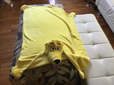 Cuddleuppets Puppet Blanket Yellow Dog 28