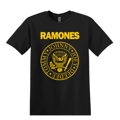 RAMONES Punk Rock Band T-Shirt Black S-3XL