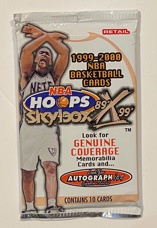 1999-00 Skybox NBA Hoops 89X99 Basketball Factory Sealed Pack
