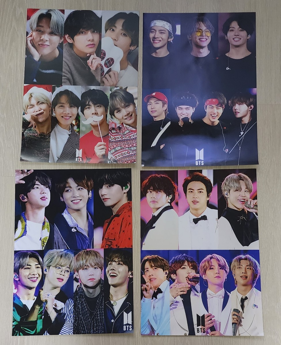 BTS BANGTAN BOYS 12P Poster Pack Bromide & Photo Sticker K-POP A3