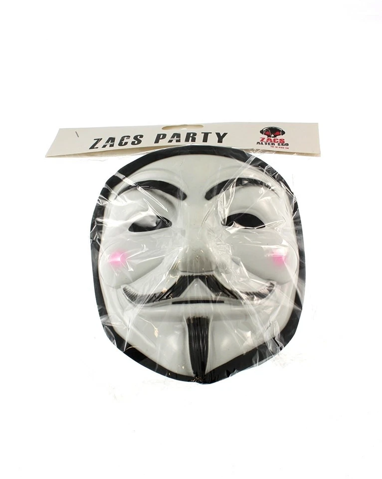 Zac's Alter Ego® Anonymous Guy Fawkes Mask with Black Cloth to Cover Head - Image 4 of 4