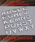 Silver Full Metal 3D Self Adhesive Car Badge Home Emblem Sticker