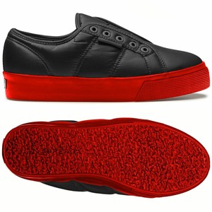 superga scarpe alte nere